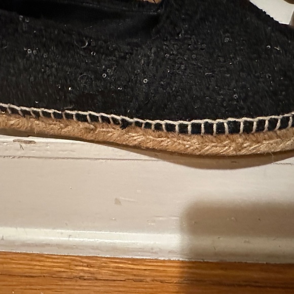 100% GENUINE Chanel Tweed & Leather CC Cap Toe Espadrille Flats Size NIB Sz 39 - Picture 6 of 9